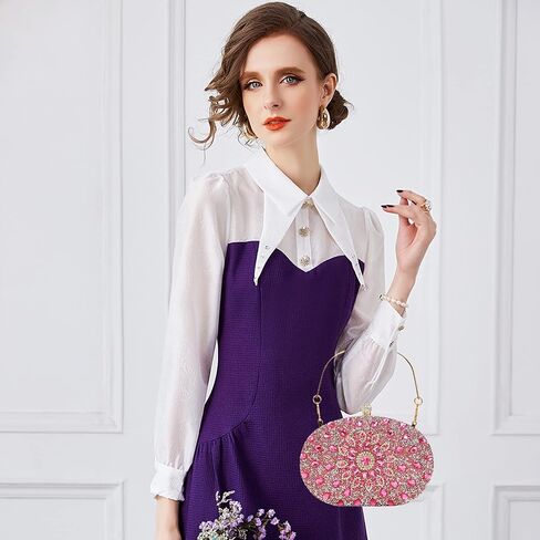 CORIOS Rhinestone Evening Bag for Women Sparkly Sequin Purse Bridal Wedding Handbag in Saudi Arabia