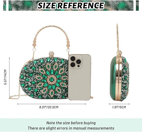 Lanpet Women Crystal Clutch Purse Rhinestone Evening Handbags for Wedding Party in Kuwait