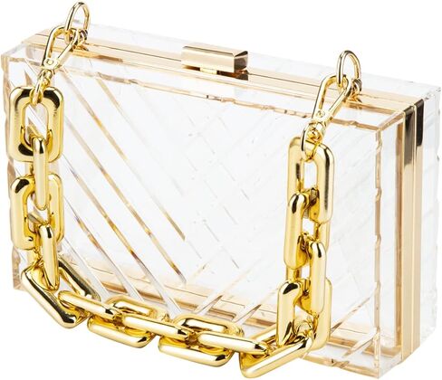 جريبت شنطة يد صغيرة شفافة من الاكريليك للنساء in Kuwait