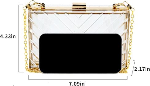 جريبت شنطة يد صغيرة شفافة من الاكريليك للنساء in Kuwait