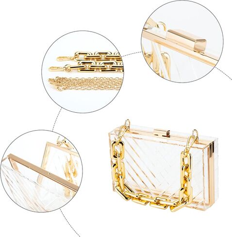 جريبت شنطة يد صغيرة شفافة من الاكريليك للنساء in Kuwait