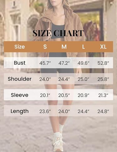 Lianlive سترات صوف شيربا للسيدات كاجوال كم طويل معطف شتوي غامض ملابس خارجية دافئة مع جيوب in Kuwait