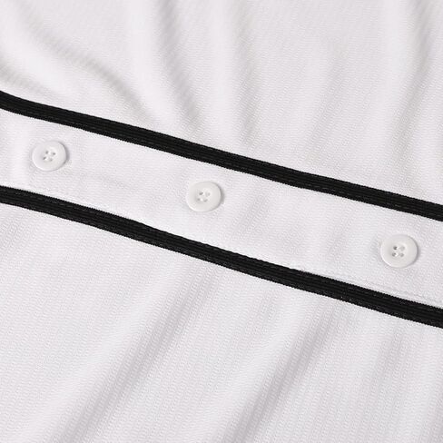 ميسوسبيرو تي شيرت بيسبول جيرسي فارغ للرجال بأكمام قصيرة وأزرار سفلية in Kuwait