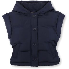 Hope & Henry Girls' Quilted Riding Vest with Snap Front