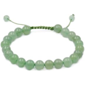 AD Beads Unisex 8mm Gemstone Bracelets Healing Macrame Adjustable 7-9 Inches || wear this healing natural gemstone bracelet help to erase your pain and fear || recover your energy||| in Kuwait