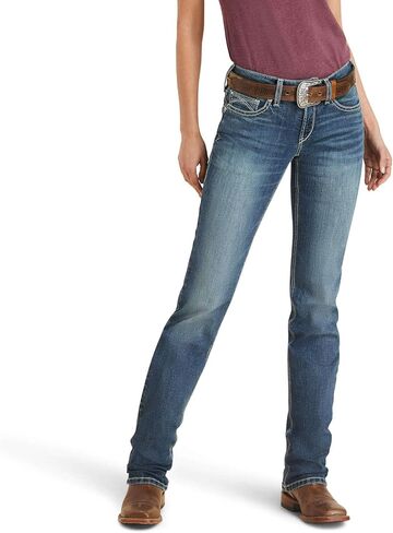 ARIAT Women's R.e.a.l. Mid Rise Michela Straight Jean in Saudi Arabia