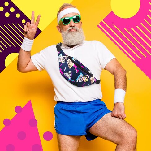 Ylinge 3 قطع 80s 90s Fanny Pack Retro الخصر حزم قابل للتعديل عارضة الخصر حقيبة النيون خمر المشي لمسافات طويلة حزام الخصر حزم لجميع القديسين ماردي غرا الرجال النساء كرنفال يوم الكتاب العالمي الملحقات (نمط الرواية) in Kuwait