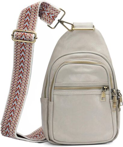 حقيبة حبال توباسيون للنساء، حقائب كروس للنساء، حقيبة خصر بحزام قابل للتعديل (أسود) in Kuwait