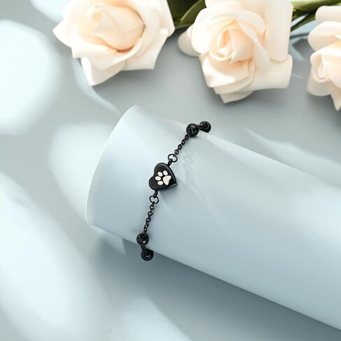 Imrsanl Heart Urn Bracelet for Ashes for Women Girl Stainless Steel Pet Urn Bracelet Bangle for Ashes Cremation Jewelry Memorial Gifts in Saudi Arabia