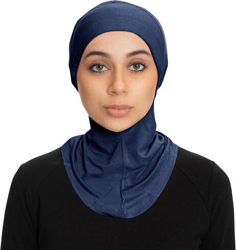 TheHijabStore.com قبعة حجاب نينجا للسيدات تحت الوشاح من الجيرسيه المطاطي لتغطية الرقبة الكاملة حجاب - إكسسوارات بونيه وشاح الرأس in Saudi Arabia