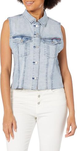 Tommy Hilfiger Women's Everyday Trucker Denim Jean Vest in Saudi Arabia