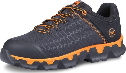 Timberland PRO Men's Powertrain Sport Alloy Safety Toe Athletic Industrial Work Shoe, Black/Orange-2024 New, 11.5 in Saudi Arabia