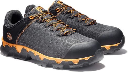 Timberland PRO Men's Powertrain Sport Alloy Safety Toe Athletic Industrial Work Shoe, Black/Orange-2024 New, 11.5 in Saudi Arabia
