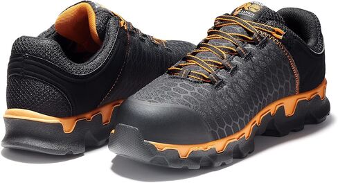 Timberland PRO Men's Powertrain Sport Alloy Safety Toe Athletic Industrial Work Shoe, Black/Orange-2024 New, 11.5 in Saudi Arabia