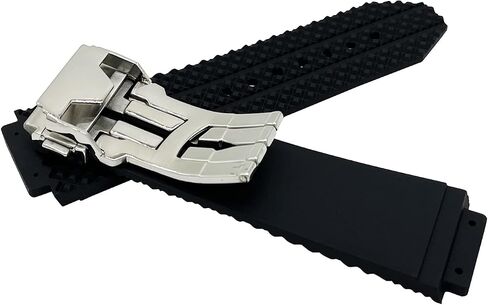 Mitekiic 24mm Rubber Watch Band Replacement Strap Waterproof with Tool for Hublot Big Bang in Kuwait