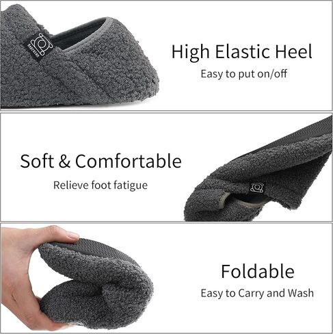 شباشب منزلية للنساء/الرجال أحذية منزلية داخلية خفيفة الوزن للجنسين من إسفنج ميموري فوم لغرفة النوم مع راحة in Kuwait