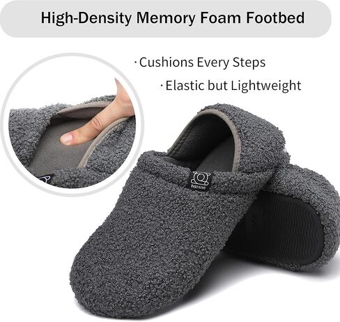شباشب منزلية للنساء/الرجال أحذية منزلية داخلية خفيفة الوزن للجنسين من إسفنج ميموري فوم لغرفة النوم مع راحة in Kuwait