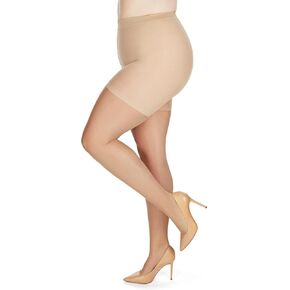 MeMoi Crystal Sheer Shaper Control Top Tights