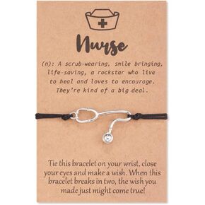 Xiyantiji Nurse Gifts for Women Stethoscope Bracelet for Nurse Practitioner Nursing Student RN Graduation Gifts for Nurses Bracelets Nurse Appreciation Gift in Saudi Arabia