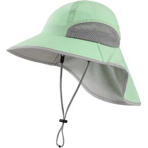 Connectyle Kids Breathable UV Sun Protection Beach Hat with Neck Flap Summer Hat