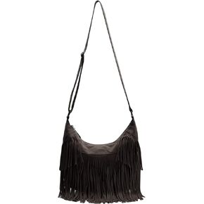 RARITYUS Women Fringe Tassel Shoulder Bag Large Leather Tote Handbag Hobo Crossbody Bag in Kuwait