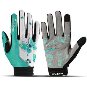 DuShow Cycling Gloves Women Full Finger Mountain Bike Riding Biking Gloves for Women Touchscreen Gel Padded Bicycle Gloves Motorcycle Gym Sport Workout Training Outdoor Gloves in Saudi Arabia