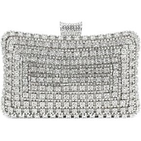 Naimo Womens Luxury Rhinestone Crystal Clutch Purse Bling Diamond Evening Bag Handbag for Wedding Party Prom in Kuwait