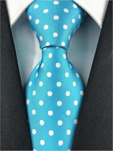 Men's Plaids Stripe Polka Dot Pattern Ties Formal Suit Skinny Necktie for Wedding in Saudi Arabia