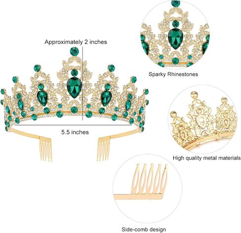 SuPoo Birthday Crowns for Women Birthday Sash and Crown Kit Blue Birthday Tiara Rhinestones Crown with Comb Glitter Birthday Girls Sash Crystal Headband Happy Birthday Decorations Hair Accessory in Saudi Arabia