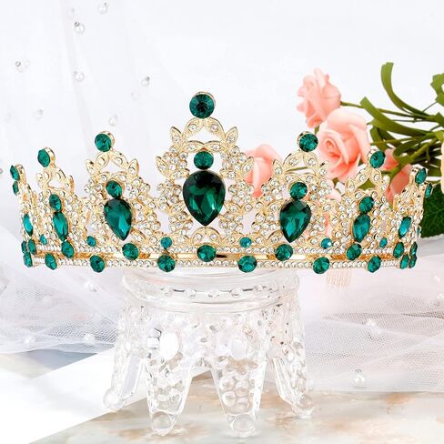SuPoo Birthday Crowns for Women Birthday Sash and Crown Kit Blue Birthday Tiara Rhinestones Crown with Comb Glitter Birthday Girls Sash Crystal Headband Happy Birthday Decorations Hair Accessory in Saudi Arabia