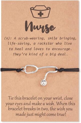 Xiyantiji Nurse Gifts for Women Stethoscope Bracelet for Nurse Practitioner Nursing Student RN Graduation Gifts for Nurses Bracelets Nurse Appreciation Gift in Saudi Arabia