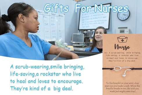 Xiyantiji Nurse Gifts for Women Stethoscope Bracelet for Nurse Practitioner Nursing Student RN Graduation Gifts for Nurses Bracelets Nurse Appreciation Gift in Saudi Arabia