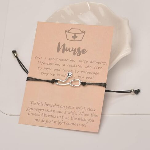Xiyantiji Nurse Gifts for Women Stethoscope Bracelet for Nurse Practitioner Nursing Student RN Graduation Gifts for Nurses Bracelets Nurse Appreciation Gift in Saudi Arabia