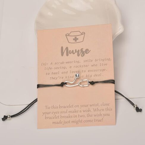 Xiyantiji Nurse Gifts for Women Stethoscope Bracelet for Nurse Practitioner Nursing Student RN Graduation Gifts for Nurses Bracelets Nurse Appreciation Gift in Saudi Arabia