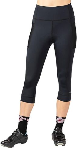 Terry Holster Prima Capri - جزء سفلي مبطن لركوب الدراجات للسيدات، ضغط وممتص للرطوبة لراحة ركوب الدراجات طوال اليوم in Saudi Arabia