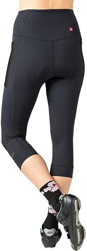 Terry Holster Prima Capri - جزء سفلي مبطن لركوب الدراجات للسيدات، ضغط وممتص للرطوبة لراحة ركوب الدراجات طوال اليوم in Saudi Arabia