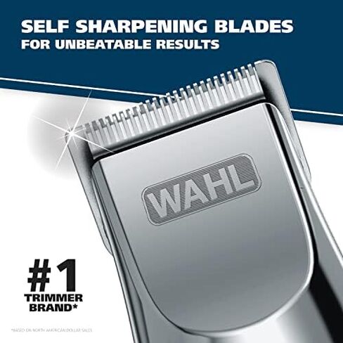 Wahl Groomsman Corded or Cordless Beard Trimmer for Men - Rechargeable Grooming Kit for Facial Hair - Hair Clipper, Shaver, & Groomer - Model 9918-6171V in Saudi Arabia