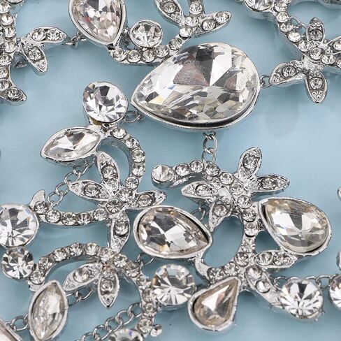 Denifery Rhinestones Finger Ring Bracelet Hand Chain Bracelets with Ring Slave Bracelets Boho Bangle Bracelets Wedding Hand Harness Hand Accessories for Women and Girls in Kuwait