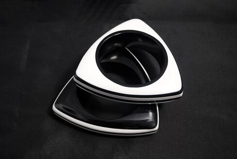 مجموعة بيانكو إي نيرو من بيور هاندز - سوار مخطط مصنوع يدويًا بتصميم حمار وحشي باللونين الأسود والأبيض للنساء (2.6 بوصة) in Kuwait