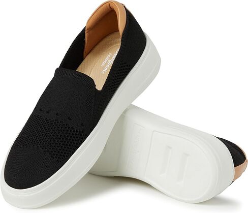 Dearfoams Women's Sneakers Sophie Slip On Comfort Walking Shoes Retired Colors in Kuwait