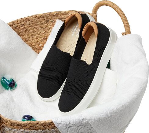 Dearfoams Women's Sneakers Sophie Slip On Comfort Walking Shoes Retired Colors in Kuwait