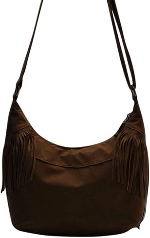 RARITYUS Women Fringe Tassel Shoulder Bag Large Leather Tote Handbag Hobo Crossbody Bag in Kuwait