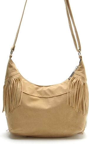 RARITYUS Women Fringe Tassel Shoulder Bag Large Leather Tote Handbag Hobo Crossbody Bag in Saudi Arabia