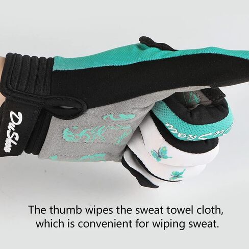 DuShow Cycling Gloves Women Full Finger Mountain Bike Riding Biking Gloves for Women Touchscreen Gel Padded Bicycle Gloves Motorcycle Gym Sport Workout Training Outdoor Gloves in Saudi Arabia