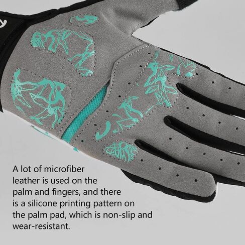 DuShow Cycling Gloves Women Full Finger Mountain Bike Riding Biking Gloves for Women Touchscreen Gel Padded Bicycle Gloves Motorcycle Gym Sport Workout Training Outdoor Gloves in Saudi Arabia