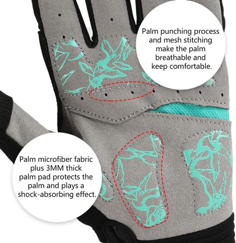 DuShow Cycling Gloves Women Full Finger Mountain Bike Riding Biking Gloves for Women Touchscreen Gel Padded Bicycle Gloves Motorcycle Gym Sport Workout Training Outdoor Gloves in Saudi Arabia
