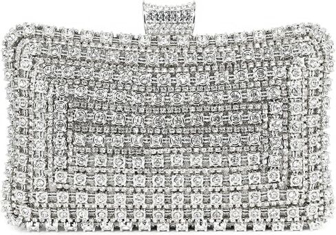 Naimo Womens Luxury Rhinestone Crystal Clutch Purse Bling Diamond Evening Bag Handbag for Wedding Party Prom in Kuwait