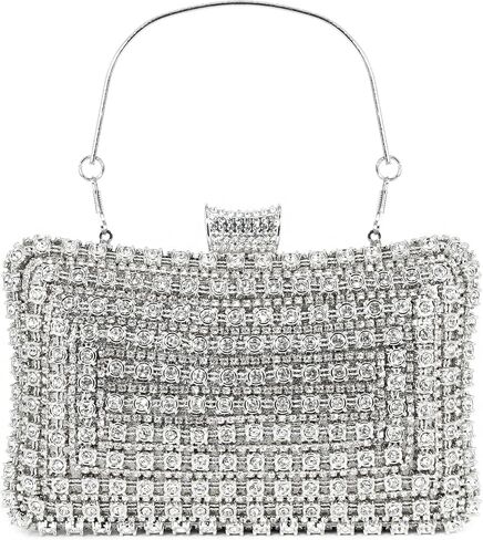 Naimo Womens Luxury Rhinestone Crystal Clutch Purse Bling Diamond Evening Bag Handbag for Wedding Party Prom in Kuwait