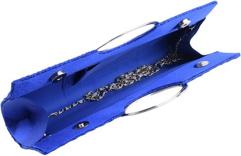 ZIUMUDY مطوي الساتان حجر الراين حقائب السهرة الزفاف براثن محفظة حقائب اليد in Kuwait