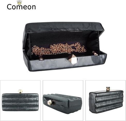 محفظة بمقبض من الأكريليك من Comeon للنساء حقيبة سهرة لطيفة لحفلات الزفاف الرسمية والحفلات الراقصة in Kuwait